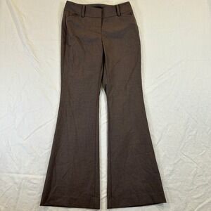 Ann Taylor Signature Brown Flare Leg Dress Pants Trousers Size 0 Professional